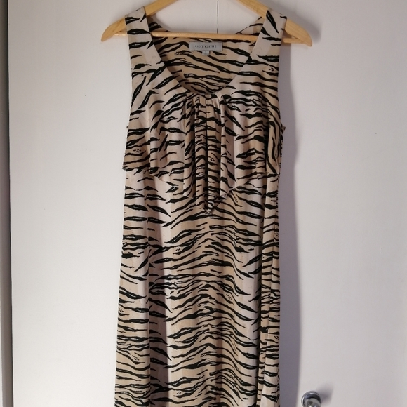 Anne KLEIN LÉOPARD DRESS SIZE - Picture 1 of 4